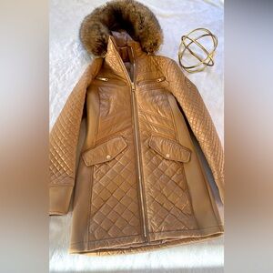 NWOT Michael Kors winter jacket with fur hood